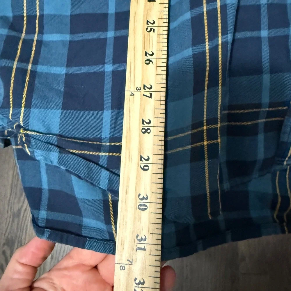 The North Face Men's Long Sleeve Flannel Shirt Blue Size XXL Hayden Pass 2.0